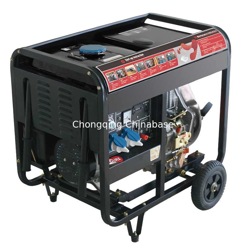 YM8700E DC12V 8.3A Портативный дизельный генератор 6,5 кВт Дизельный генератор 6,0 кВт