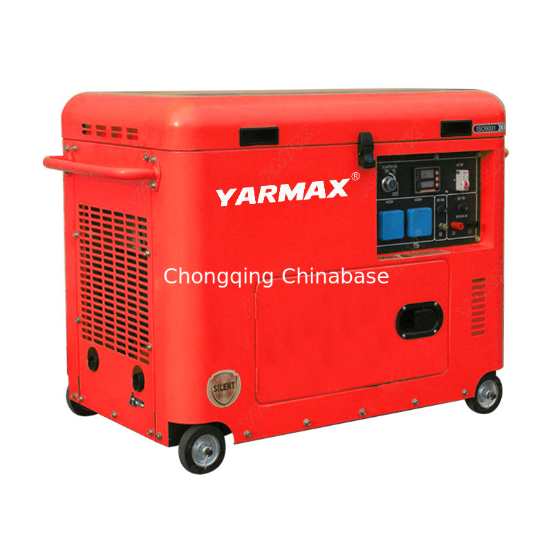 YM6700T 4.5KW 5.0KW Бесшумный дизельный генератор 50 Гц Дизельный генератор с электрическим запуском
