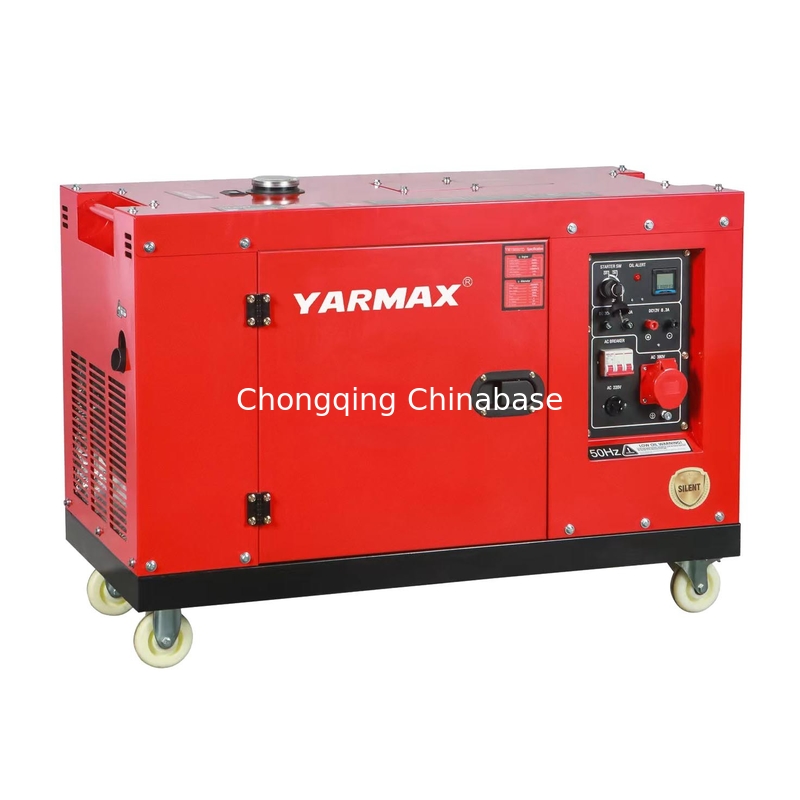 Терминал 220V 22.7A 5.0KW 5.5KW Портативный дизельный генератор YM7700T Бесшумный генератор