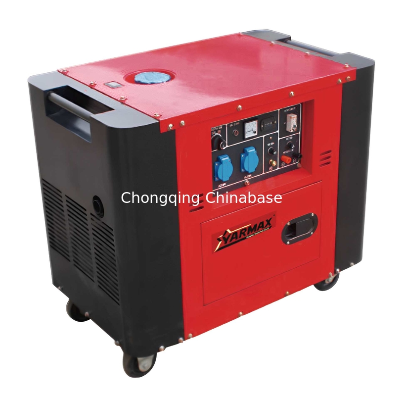 Терминал 220V 22.7A 5.0KW 5.5KW Портативный дизельный генератор YM7700T Бесшумный генератор